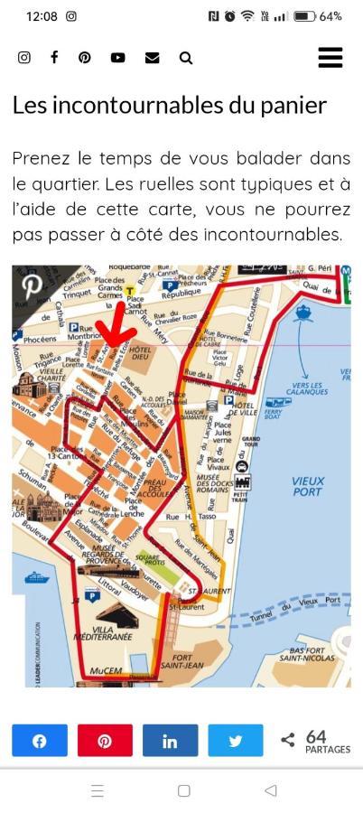 Cosy 40M2 City Center 'Le Panier' 马赛 外观 照片